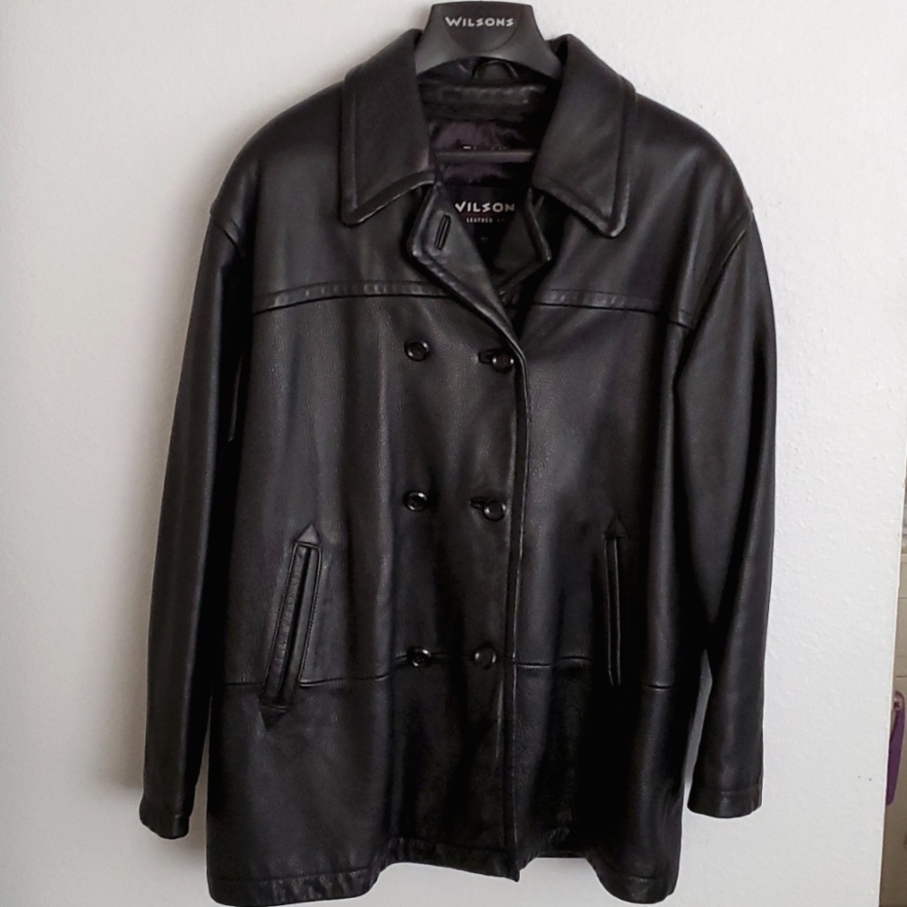 Wilsons Women's Leather Coat Black Size L
